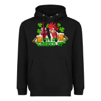 St. Patrick's Day Roosters Let's Get Lucked Up Heavyweight Hoodie | Teevron