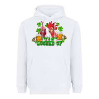 White st. patrick's day roosters let's get lucked up Heavyweight Hoodie - RanaPortraitStore