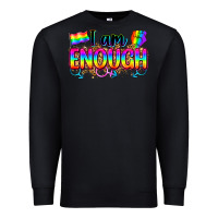 Black i am enough Premium Sweatshirt - Zillion Design Studio