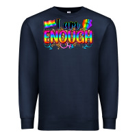 Navy i am enough Premium Sweatshirt - Zillion Design Studio