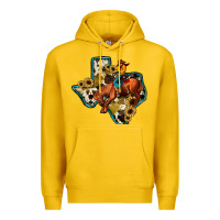 Lemon rodeo sunflower texas map Premium Hoodie - JahusDesignShop