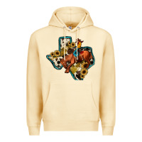 Pina Colada rodeo sunflower texas map Premium Hoodie - JahusDesignShop
