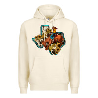 Tofu rodeo sunflower texas map Premium Hoodie - JahusDesignShop