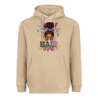Mushroom hair stylist afro messy bun Heavyweight Hoodie - texasbilliewilder