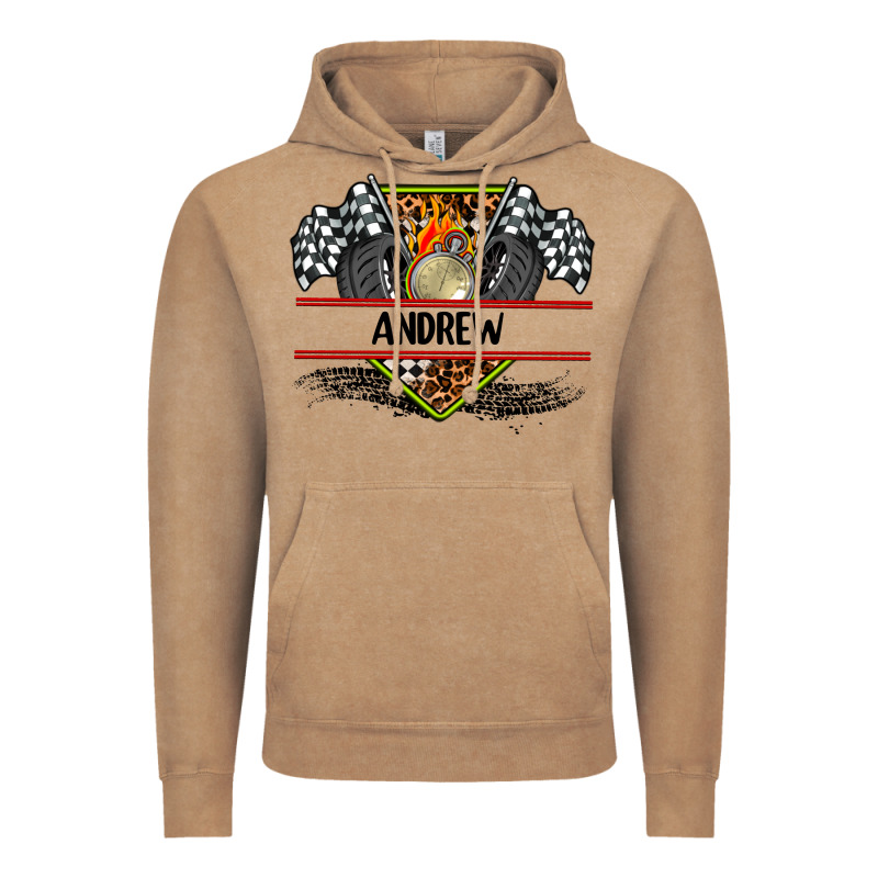 Custom Name Race Flag And Race Equipment Vintage Hoodie by AdoDesignShop | Teevron