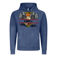Vintage Denim custom name race flag and race equipment Vintage Hoodie - AdoDesignShop