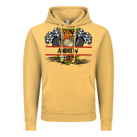 Vintage Mustard custom name race flag and race equipment Vintage Hoodie - AdoDesignShop