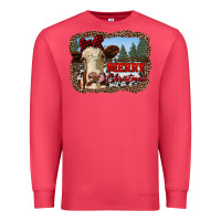 Cardinal merry christmas heifer cow with farm Premium Sweatshirt - RanaPortraitStore