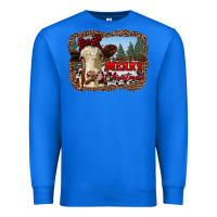 True Royal merry christmas heifer cow with farm Premium Sweatshirt - RanaPortraitStore
