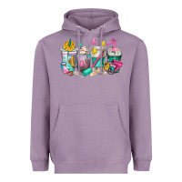 Lavender hairstylist coffee cups Heavyweight Hoodie - texasbilliewilder
