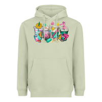 Matcha hairstylist coffee cups Heavyweight Hoodie - texasbilliewilder