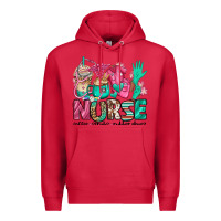 Cardinal nurse coffee scrubs rubber gloves Premium Hoodie - Jasminsmagicworld