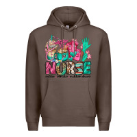 Coffee nurse coffee scrubs rubber gloves Premium Hoodie - Jasminsmagicworld