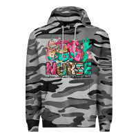 Slate Camo nurse coffee scrubs rubber gloves Premium Hoodie - Jasminsmagicworld