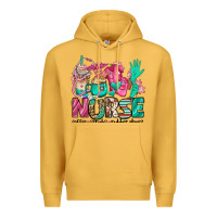 Mustard nurse coffee scrubs rubber gloves Premium Hoodie - Jasminsmagicworld
