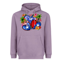 Lavender puerto rico hearts Heavyweight Hoodie - Zillion Design Studio