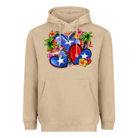 Mushroom puerto rico hearts Heavyweight Hoodie - Zillion Design Studio