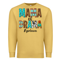 Antique Gold mama of drama girl mom Premium Sweatshirt - texasbilliewilder