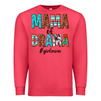 Cardinal mama of drama girl mom Premium Sweatshirt - texasbilliewilder