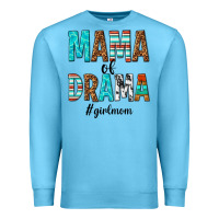 Ocean Blue mama of drama girl mom Premium Sweatshirt - texasbilliewilder