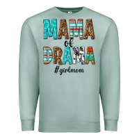 Seafoam mama of drama girl mom Premium Sweatshirt - texasbilliewilder