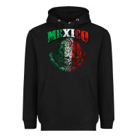 Black mexico coat of arms Heavyweight Hoodie - Zillion Design Studio