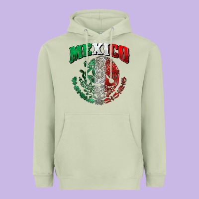 Mexico Coat Of Arms Heavyweight Hoodie Designed By Zillion Design Studio