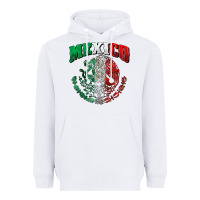 White mexico coat of arms Heavyweight Hoodie - Zillion Design Studio