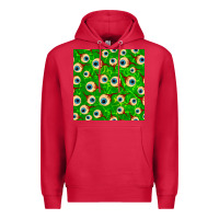 Cardinal halloween eye balls seamless pattern Premium Hoodie - BundleAndBundleShop