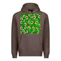 Coffee halloween eye balls seamless pattern Premium Hoodie - BundleAndBundleShop