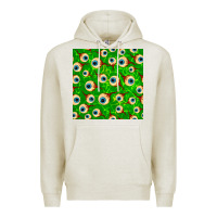 Oatmeal Heather halloween eye balls seamless pattern Premium Hoodie - BundleAndBundleShop