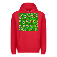 Red halloween eye balls seamless pattern Premium Hoodie - BundleAndBundleShop