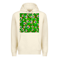 Sandshell halloween eye balls seamless pattern Premium Hoodie - BundleAndBundleShop