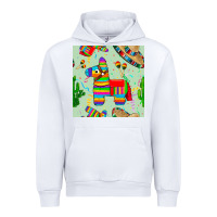 White pinata seamless pattern Urban Hoodie - BundleAndBundleShop