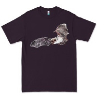 Plum mexican free tailed bat Premium Tee - LillyAllenDesigns