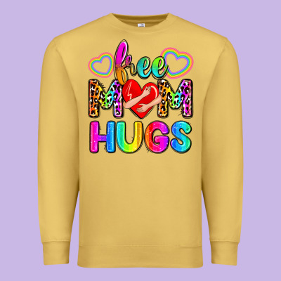 Free Mom Hugs Premium Sweatshirt Designed By Zillion Design Studio