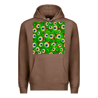 Chestnut halloween eye balls seamless pattern Premium Hoodie - BundleAndBundleShop