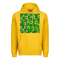Lemon halloween eye balls seamless pattern Premium Hoodie - BundleAndBundleShop