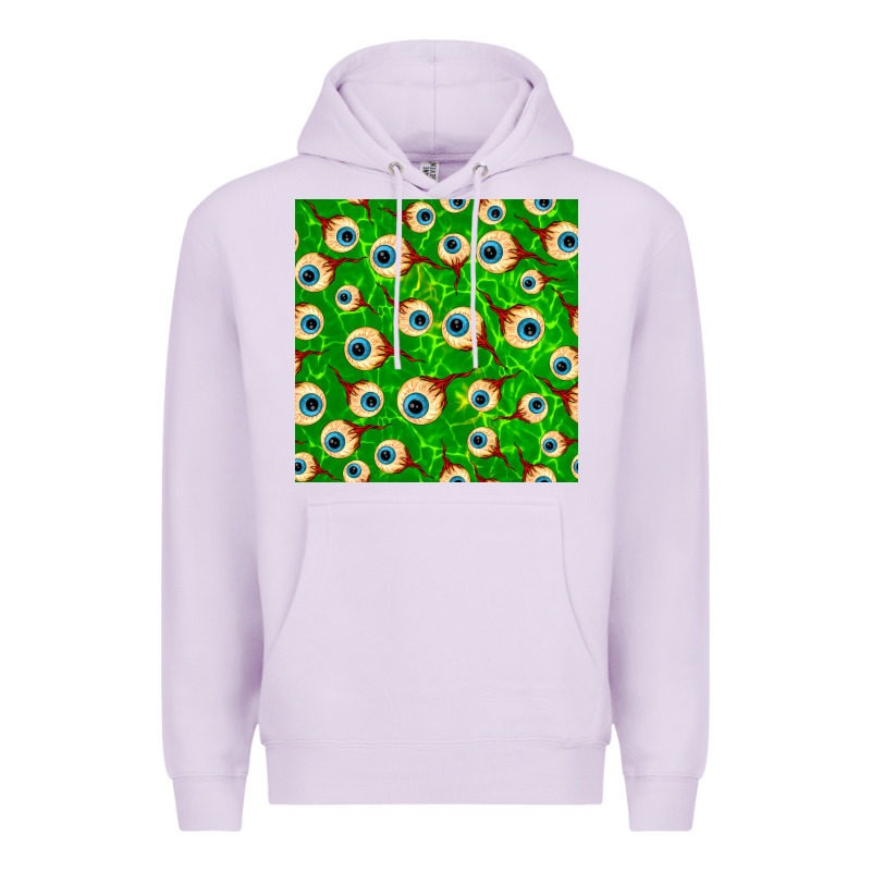 Halloween Eye Balls Seamless Pattern Premium Hoodie by BundleAndBundleShop | Teevron