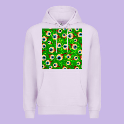 Halloween Eye Balls Seamless Pattern Premium Hoodie Designed By Bundleandbundleshop