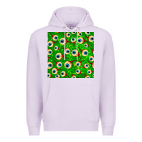 Lilac halloween eye balls seamless pattern Premium Hoodie - BundleAndBundleShop