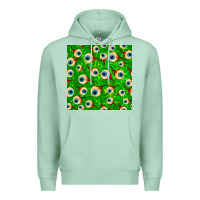 Seafoam halloween eye balls seamless pattern Premium Hoodie - BundleAndBundleShop