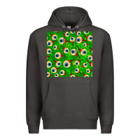 Smoke halloween eye balls seamless pattern Premium Hoodie - BundleAndBundleShop