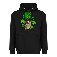 Black st. patrick's day skull Heavyweight Hoodie - RanaPortraitStore