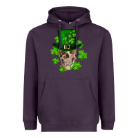Plum st. patrick's day skull Heavyweight Hoodie - RanaPortraitStore