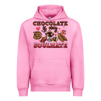 Fuchsia Pink chocolate is my soulmate Urban Hoodie - AdoDesignShop