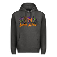 Charcoal Heather halloween home sweet home Premium Hoodie - BundleAndBundleShop