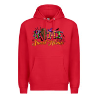 Red halloween home sweet home Premium Hoodie - BundleAndBundleShop