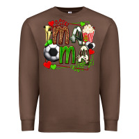 Chestnut mama soccer with popcorn Premium Sweatshirt - texasbilliewilder