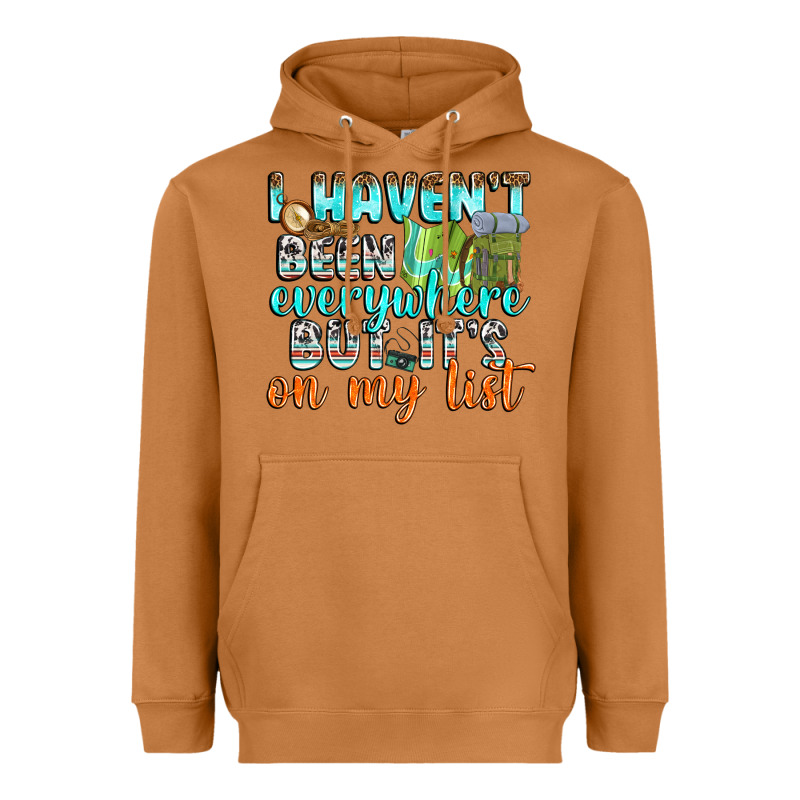 I Havent Been Everywhere But Its On My List Heavyweight Hoodie by texasbilliewilder | Teevron